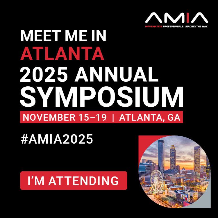 amia2025-attending AMIA 2025 Annual Symposium I'm Attending Flyer
